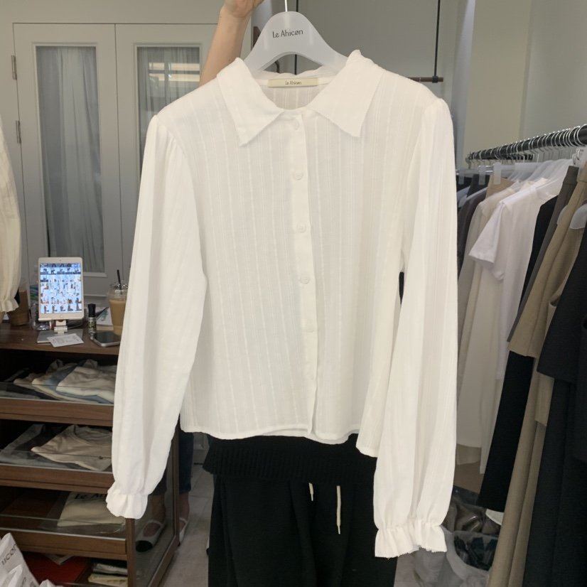 LE AHICON直郵韓國代購㊣女裝新品休閑25春夏熱賣襯衫蕾絲衫Le Ahicon襯衫/蕾絲衫