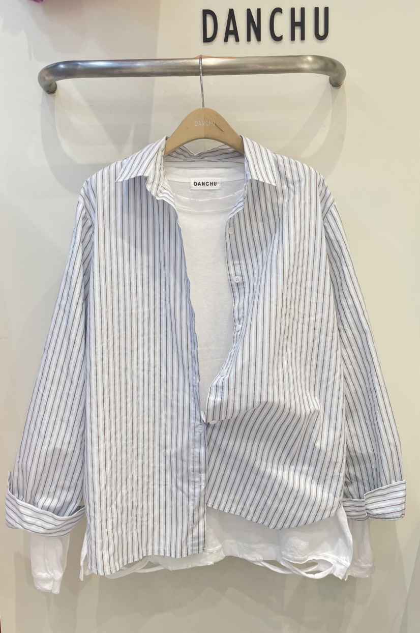 DANCHU東大門直郵女士新品職業25春夏人氣襯衫蕾絲衫不含內搭DANCHU襯衫/蕾絲衫