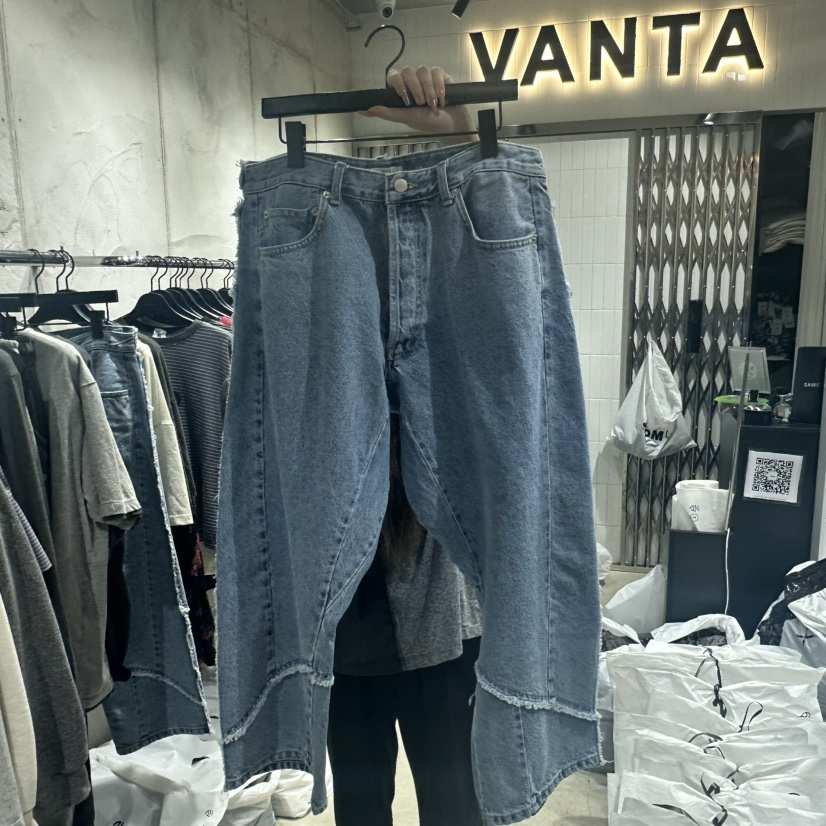 VANTA韓國直郵女士新品熱賣人氣時尚真品休閑職業推薦牛仔褲VANTA牛仔褲