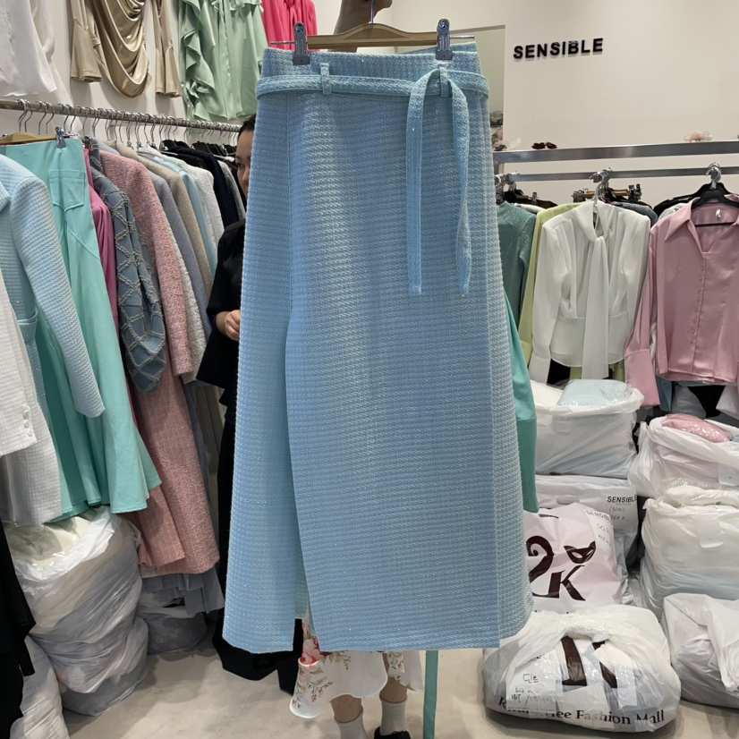 SENSIBLE-S東大門代購女裝新品真品人氣半身裙中短裙含腰帶SENSIBLE半身裙/中短裙