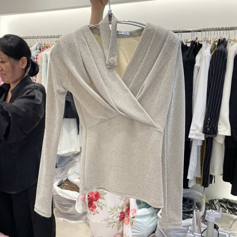 SENSIBLE-S東大門實拍女士新品人氣休閑25春夏長袖T恤含脖帶SENSIBLE長袖T恤