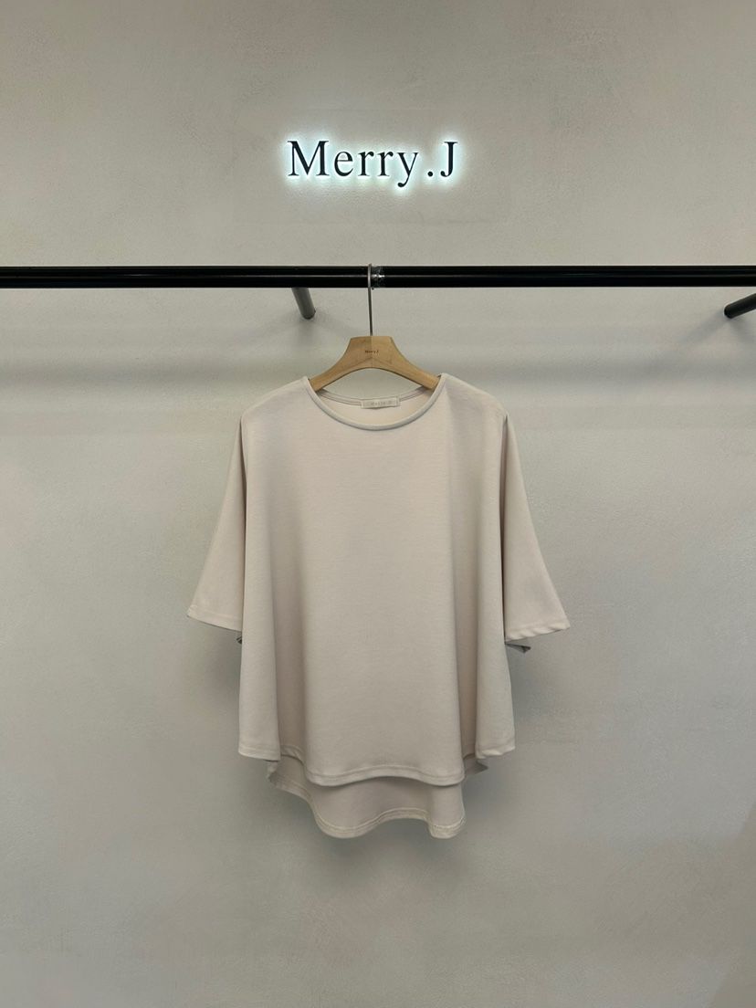 MERRY-J韓國直郵㊣東大門實拍女裝新品25春夏職業熱賣休閑T恤MERRY-JT恤