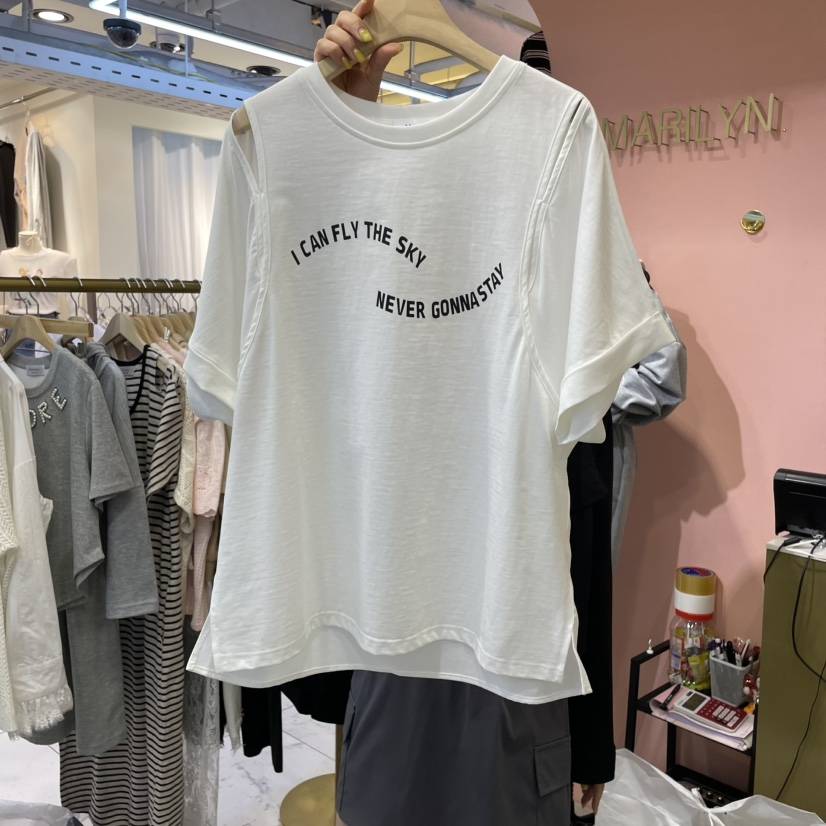 MARILYN韓國直郵㊣東大門實拍女裝新品職業推薦25春夏休閑T恤MARILYNT恤