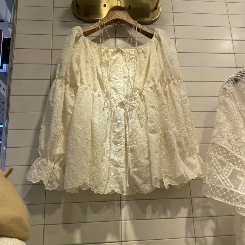 VIVI MARKET韓國直郵㊣東大門實拍女裝新款25春夏襯衫蕾絲衫VIVI MARKET襯衫/蕾絲衫