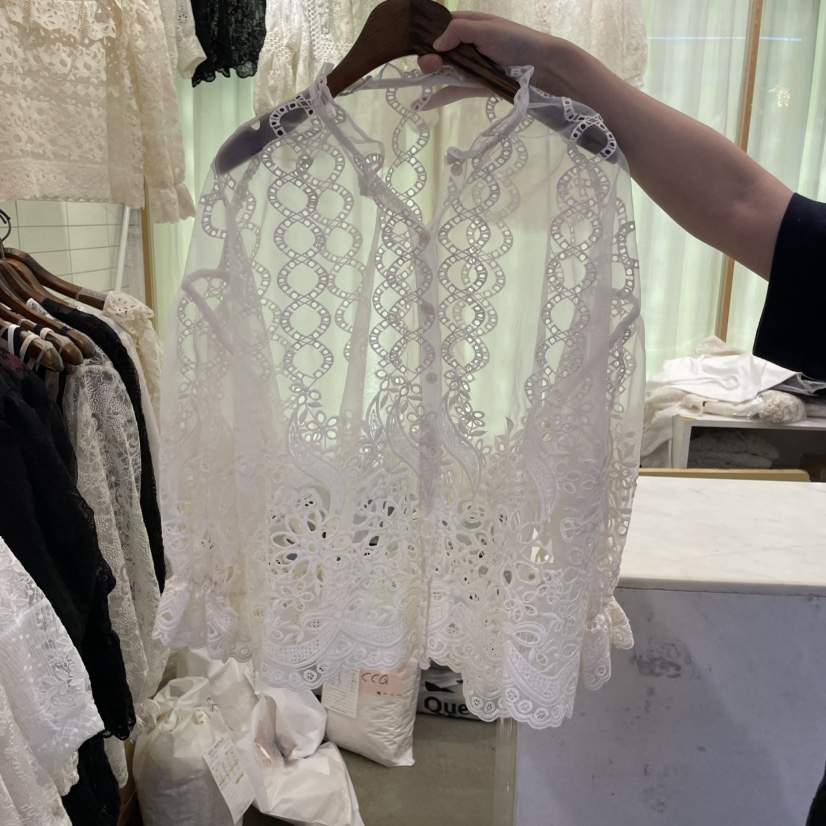VIVI MARKET韓國直郵㊣東大門實拍女裝新品職業襯衫蕾絲衫VIVI MARKET襯衫/蕾絲衫