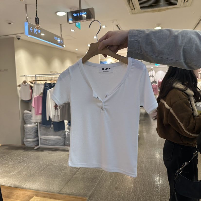 CELINA韓國㊣直郵東大門代購女裝新款職業推薦休閑時尚熱賣T恤CELI_NAT恤