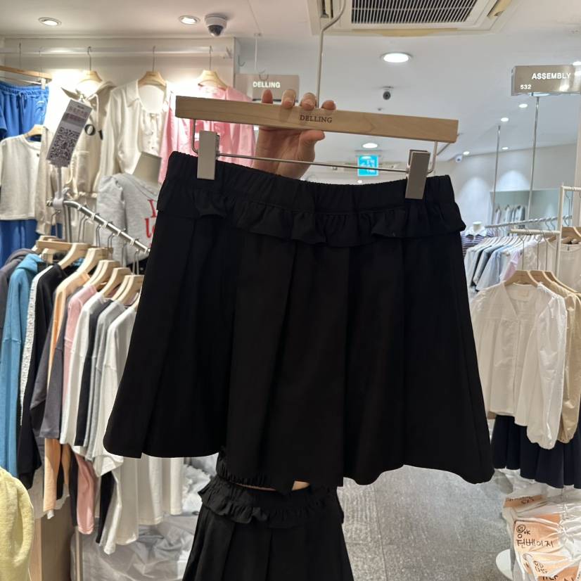 DELLING韓國代購女裝新款熱賣25春夏休閑真品職業推薦人氣短裙DELLING短裙