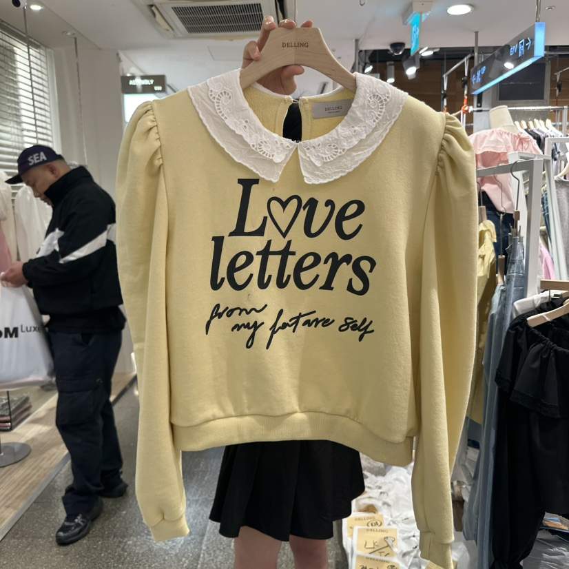 DELLING東大門代購女士新品時尚推薦休閑職業熱賣人氣25春夏衛衣DELLING衛衣