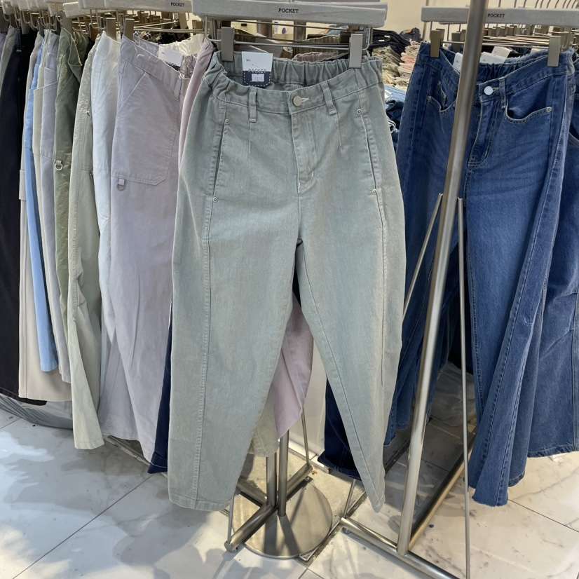 POCKET-Q東大門直郵女士新品熱賣25春夏職業真品休閑休閑褲POCKET-Q休閑褲