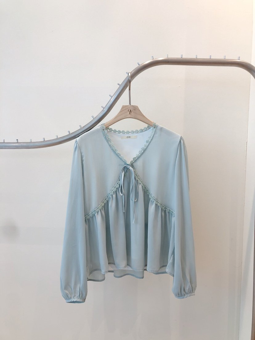 OVE韓國代購女裝新品真品推薦職業時尚25春夏熱賣襯衫蕾絲衫OVE襯衫/蕾絲衫