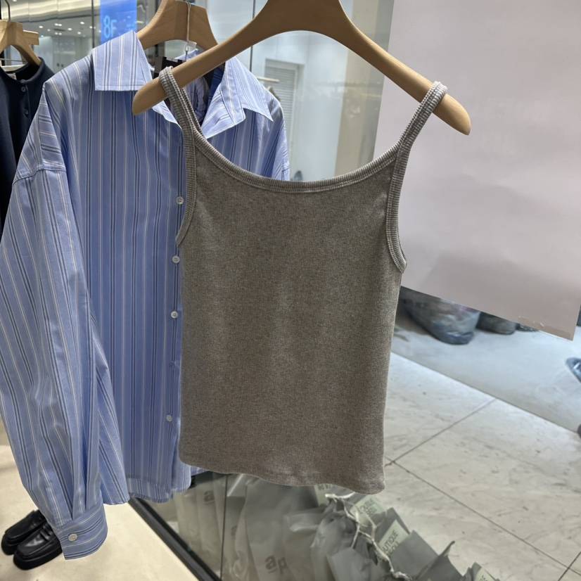 BOUTIQUE SEOUL-P東大門直郵女裝新款真品推薦時尚吊帶背心But ton/BOUTIQUE SEOUL吊帶/背心