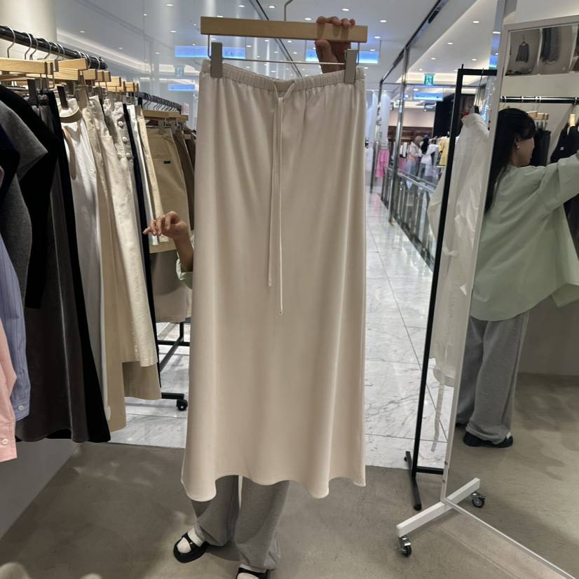 BOUTIQUE SEOUL-P韓國代購女裝新品25春夏休閑真品推薦長裙But ton/BOUTIQUE SEOUL長裙
