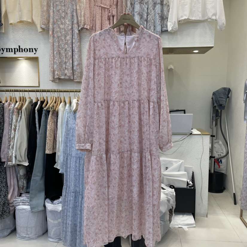 SYMPHONY東大門直郵女士新品休閑人氣推薦職業真品連衣裙V領SYMPHONY連衣裙