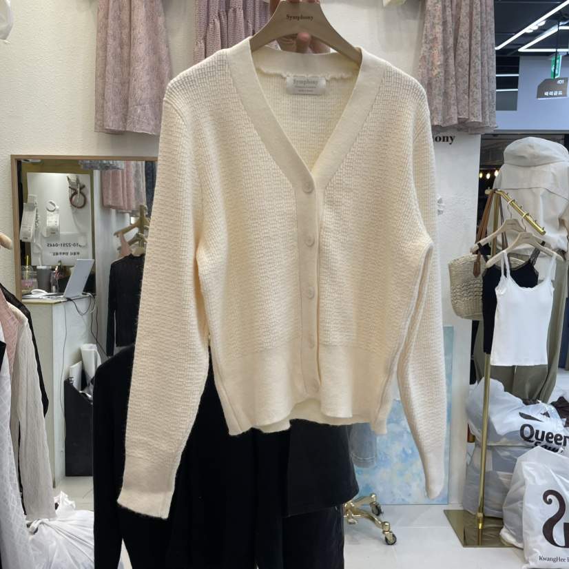 SYMPHONY韓國代購女士新品25春夏休閑推薦真品時尚針織衫開衫SYMPHONY針織衫
