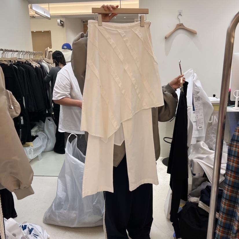 FLAUNT韓國直郵女士新款職業25春夏推薦真品時尚裙褲假兩件FLAUNT裙褲