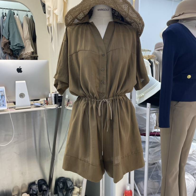 MARIGOLD韓國代購女裝新款真品推薦時尚休閑職業25春夏連體褲MARIGOLD連體褲