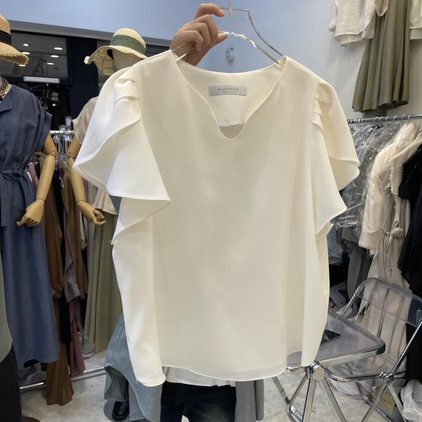 MARIGOLD東大門代購女士新款人氣休閑真品推薦職業襯衫蕾絲衫MARIGOLD襯衫/蕾絲衫