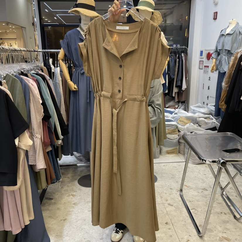 MARIGOLD東大門代購女士新品人氣熱賣25春夏推薦職業連衣裙MARIGOLD連衣裙