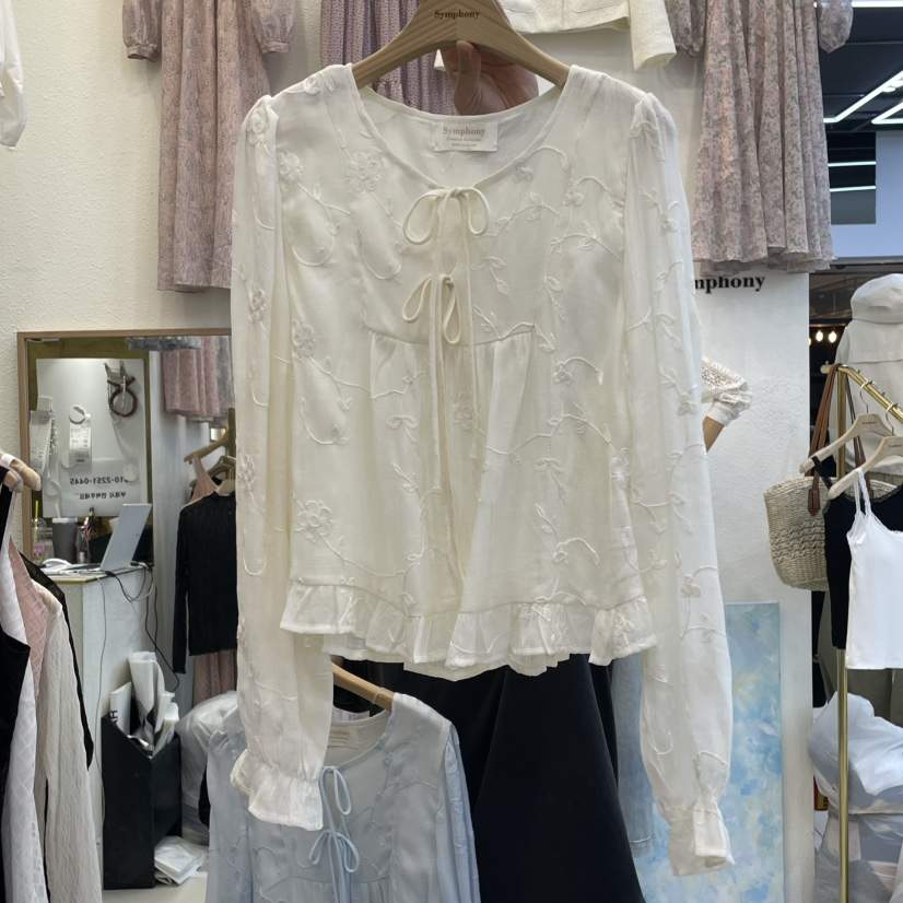 SYMPHONY東大門代購女裝新品職業真品25春夏時尚襯衫蕾絲衫SYMPHONY襯衫/蕾絲衫