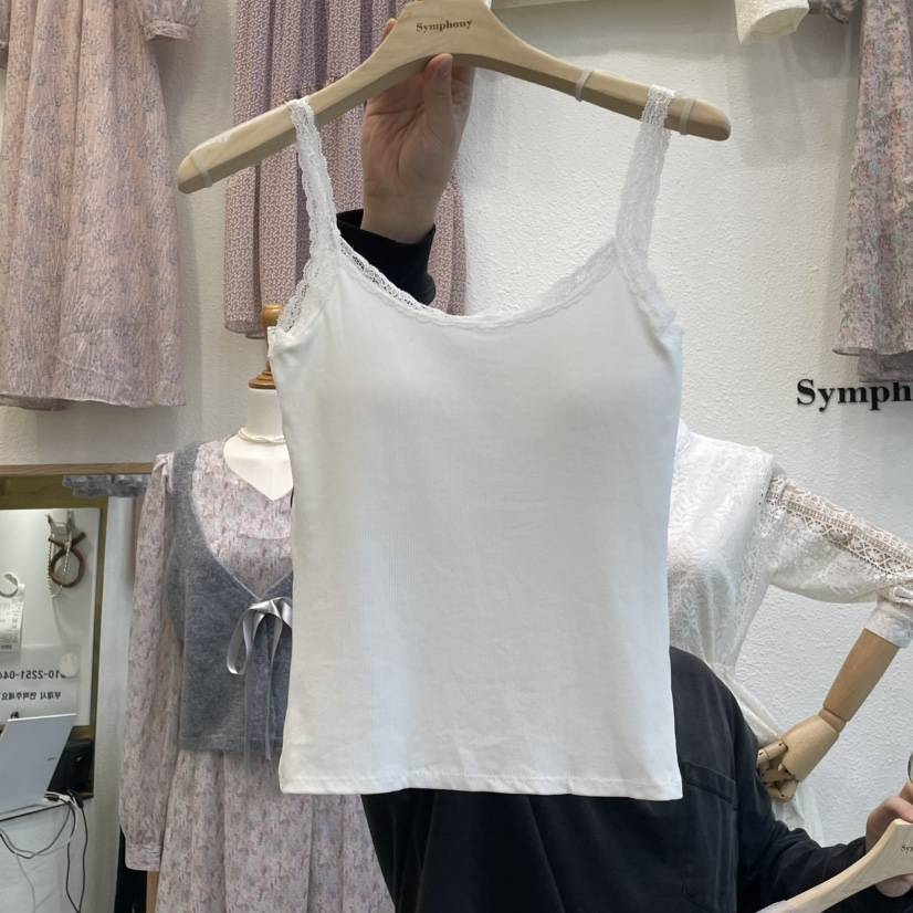 SYMPHONY東大門代購女士新款職業時尚推薦真品吊帶背心蕾絲SYMPHONY吊帶/背心