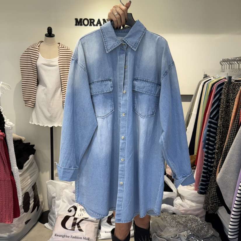 MORAN東大門實拍女士新款時尚職業25春夏休閑人氣襯衫蕾絲衫MORAN/MOSCO襯衫/蕾絲衫