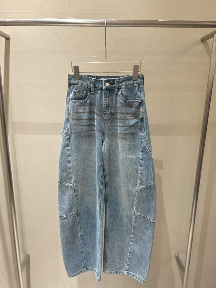 LATTE韓國直郵女裝新品真品25春夏熱賣職業人氣休閑時尚牛仔褲LATTE牛仔褲