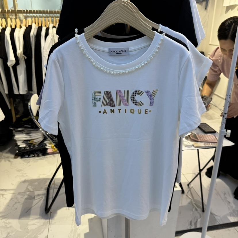 COCO HOLIC東大門實拍女士新款真品熱賣職業時尚人氣休閑T恤COCO HOLICT恤