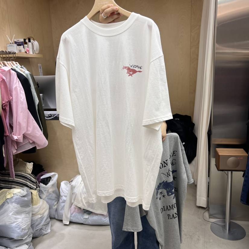 PLEASURE韓國直郵㊣東大門實拍女裝新款25春夏時尚休閑職業T恤PLEASURET恤