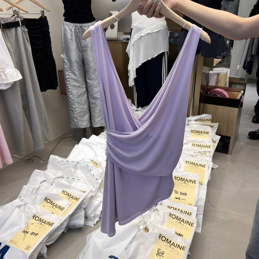 ROMAINE韓國㊣直郵東大門代購女裝新款人氣休閑25春夏吊帶背心ROMAINE吊帶/背心