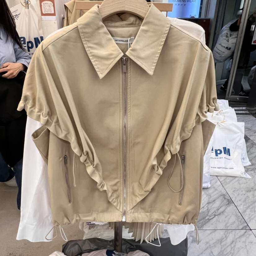 AFTERGLOW直郵韓國代購㊣女裝新品人氣休閑25春夏熱賣時尚馬甲AFTERGLOW馬甲