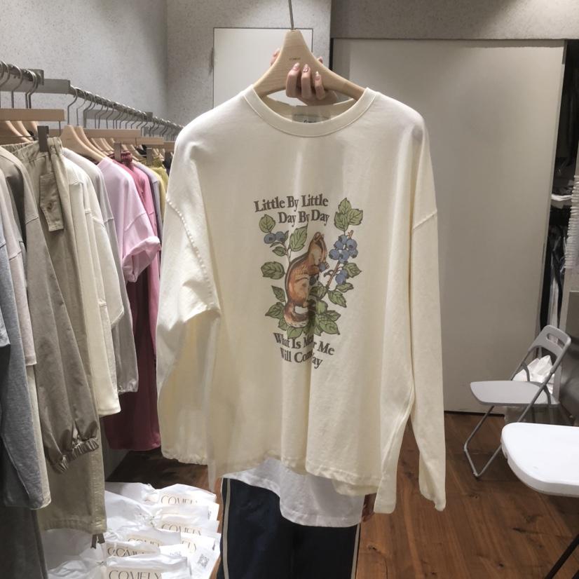 COMELY韓國代購女裝新品休閑時尚職業人氣熱賣25春夏長袖T恤COMELY長袖T恤