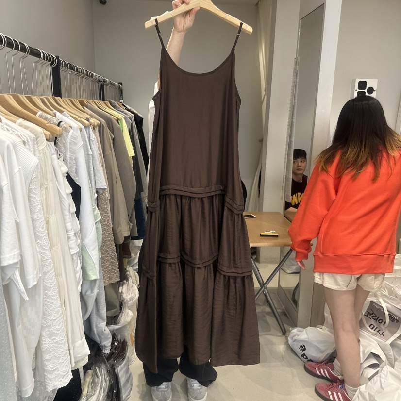 PARIS MATCH韓國直郵女士新品25春夏推薦熱賣休閑職業連衣裙PARIS MATCH連衣裙