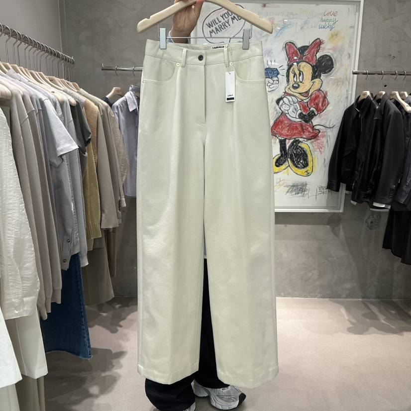 LAMAGIEPIE東大門代購女裝新品職業休閑25春夏時尚人氣休閑褲LAMAGIE GREY休閑褲