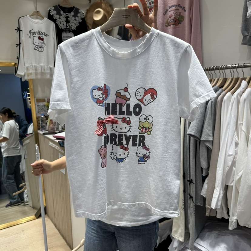 UNDERSTAR_VINTAGE韓國直郵㊣東大門實拍女裝新款熱賣25春夏T恤UNDERSTAR_VINTAGET恤