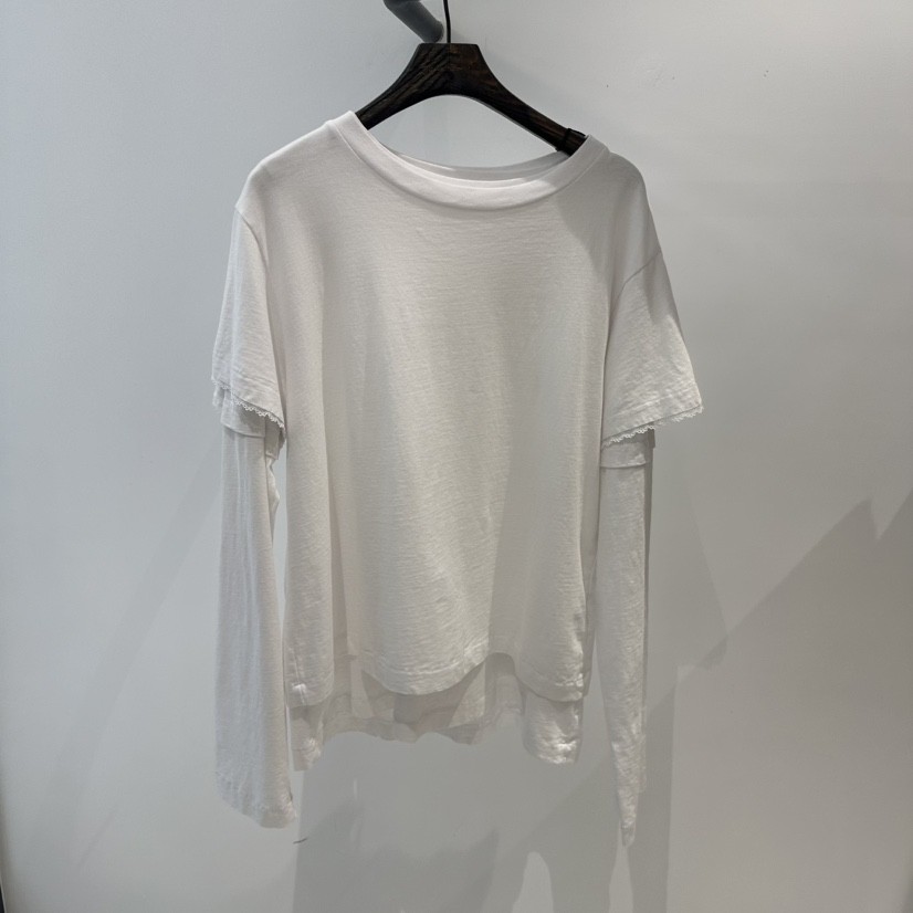 JANE BIRKIN韓國㊣直郵東大門代購女裝新款職業長袖T恤蕾絲JANE BIRKIN設計師品牌長袖T恤