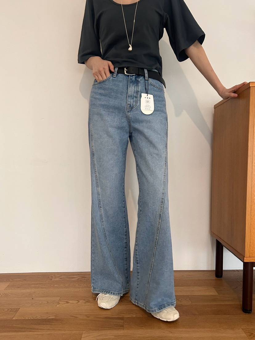 ME MO直郵韓國代購㊣女裝新款休閑時尚職業25春夏推薦牛仔褲ME MO牛仔褲