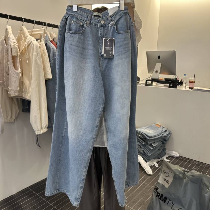 FIND-P韓國直郵㊣東大門實拍女裝新款25春夏熱賣人氣牛仔褲FIND-P牛仔褲