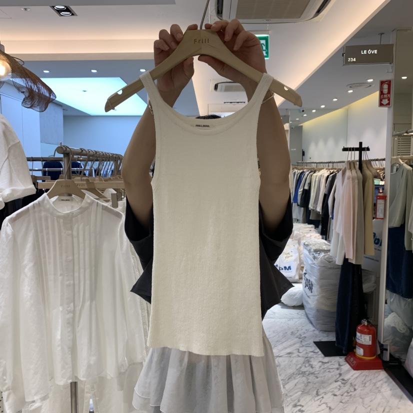 FRILL韓國直郵㊣女裝新品休閑職業熱賣推薦25春夏人氣吊帶背心FRILL吊帶/背心