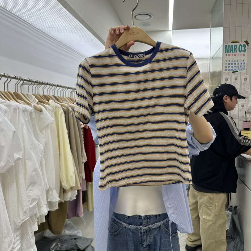 MIXXIN韓國㊣直郵東大門代購女裝新品時尚25春夏熱賣推薦T恤MIXXINT恤