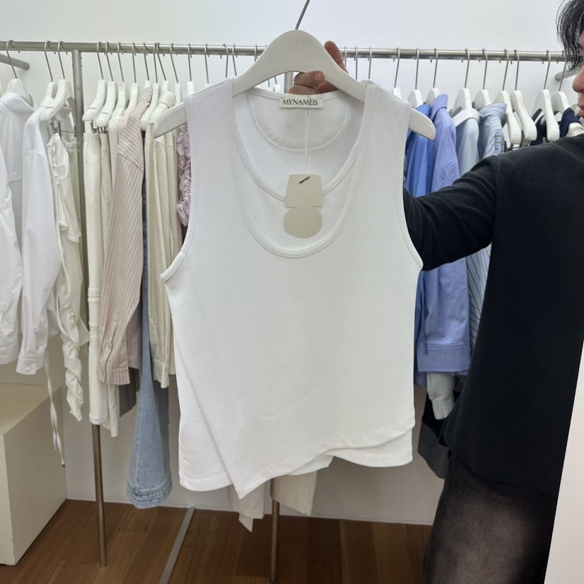 MYNAMEIS韓國直郵㊣女裝新品休閑人氣25春夏時尚職業吊帶背心MYNAMEIS吊帶/背心