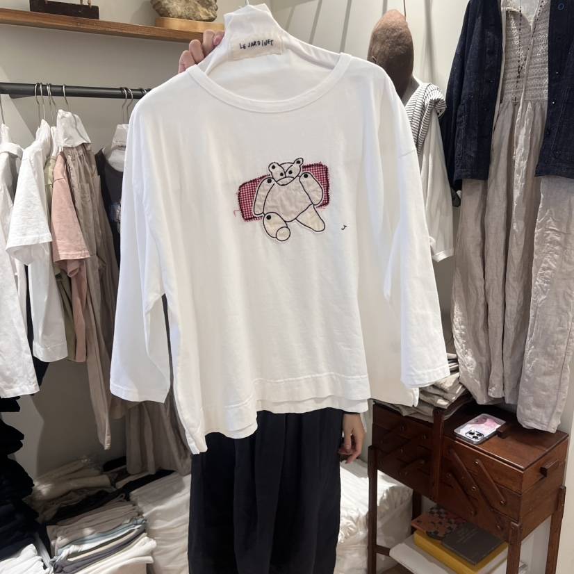 LE JARDINET直郵韓國代購㊣女裝新品休閑人氣推薦時尚T恤格紋LE JARDINETT恤