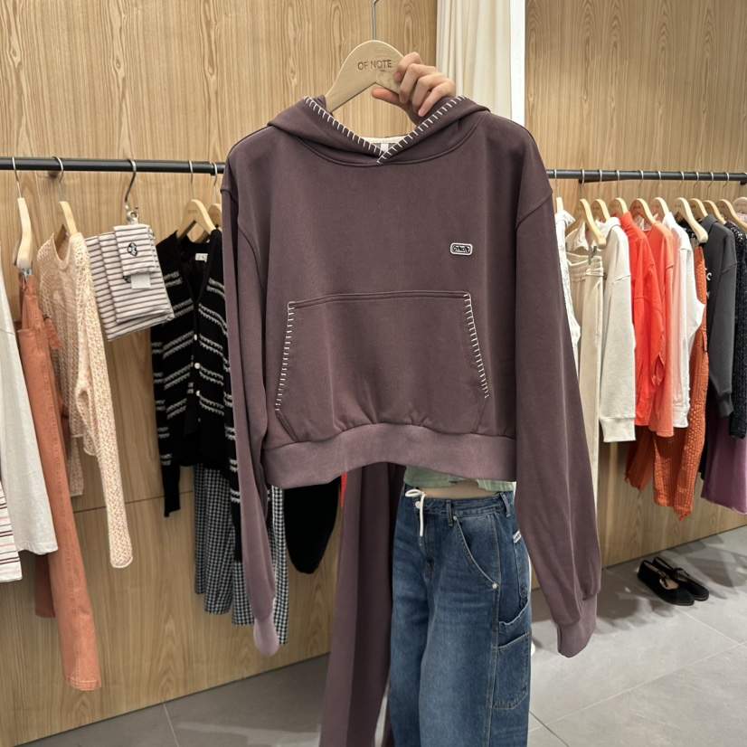 STAYFELT/OF NOTE韓國直郵㊣女裝新款職業人氣25春夏衛衣連帽OF NOTE/STAYFELT衛衣