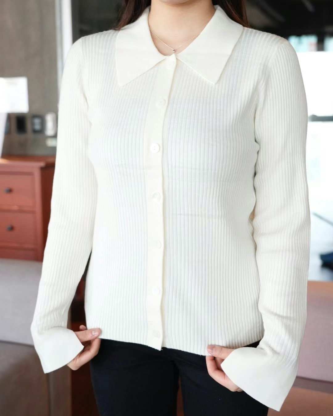 BROTE韓國㊣直郵東大門代購女裝新品職業25春夏針織衫羊毛開衫BROTE針織衫