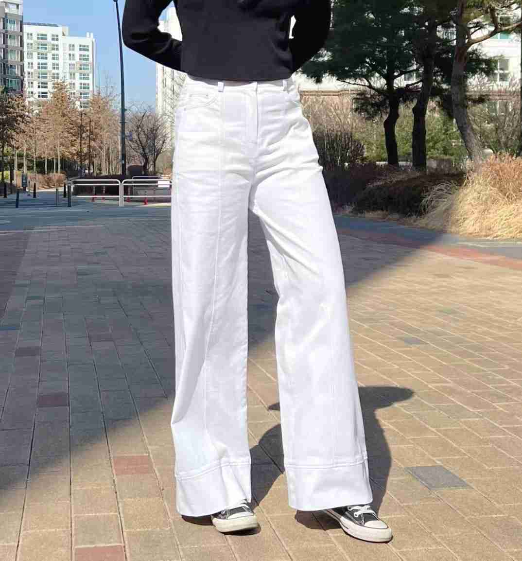 LEESA韓國代購女裝新品人氣真品熱賣25春夏休閑職業時尚休閑褲LEESA休閑褲