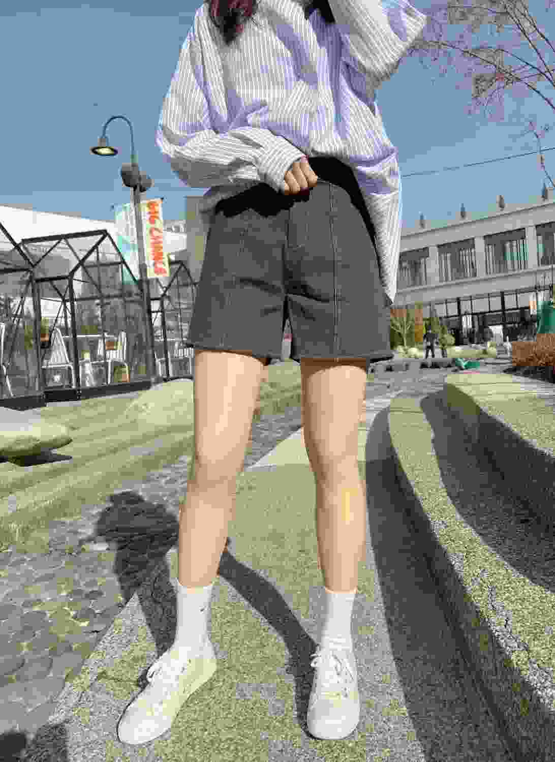 LEESA韓國代購女裝新款熱賣人氣休閑25春夏時尚推薦真品短褲LEESA短褲