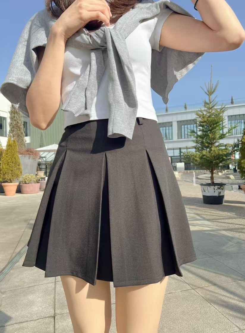 LEESA韓國直郵女士新品推薦熱賣人氣職業25春夏真品休閑短裙LEESA短裙