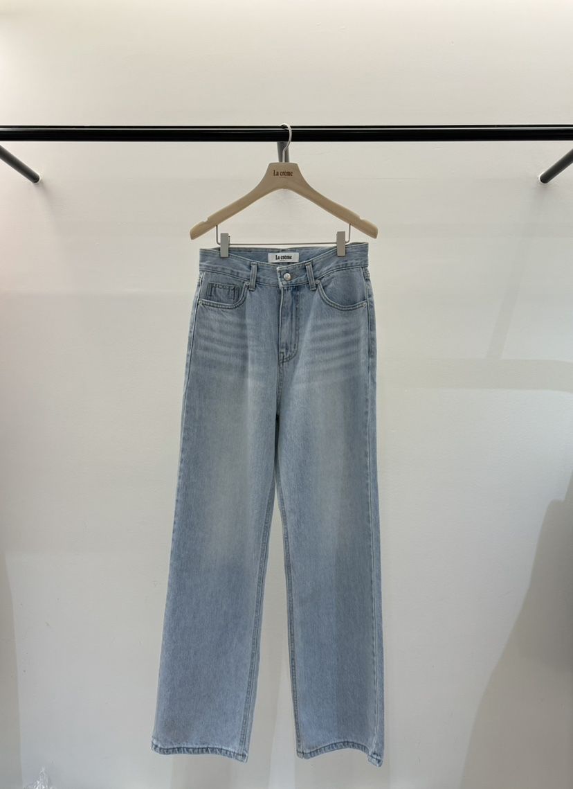 LA CREME韓國㊣直郵東大門代購女裝新品熱賣推薦時尚牛仔褲LA CREME牛仔褲