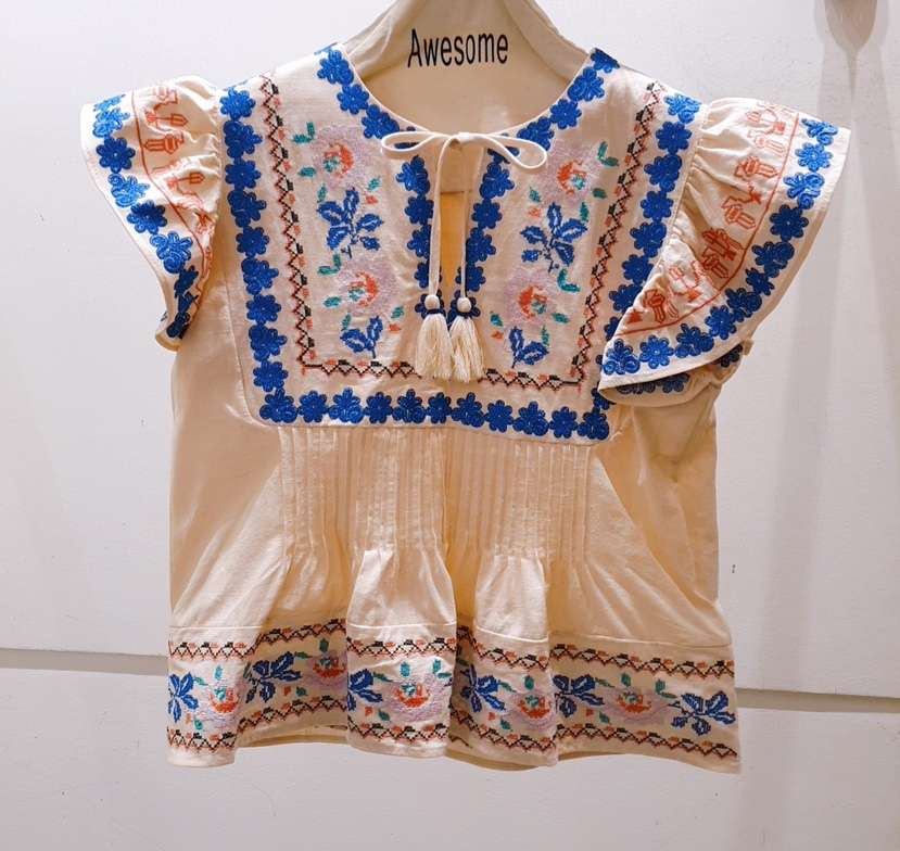 AWESOME-P東大門代購女裝新品熱賣推薦人氣真品休閑T恤刺繡AWESOME-PT恤