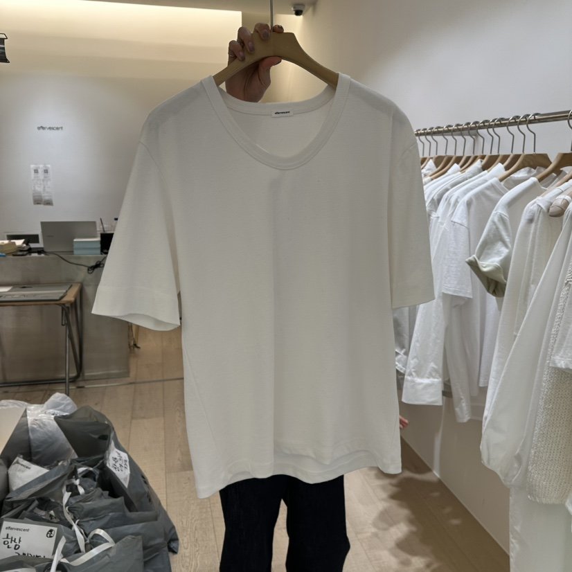EFFERVESCENT直郵韓國代購㊣女裝新品職業時尚25春夏熱賣T恤evc/effervescentT恤