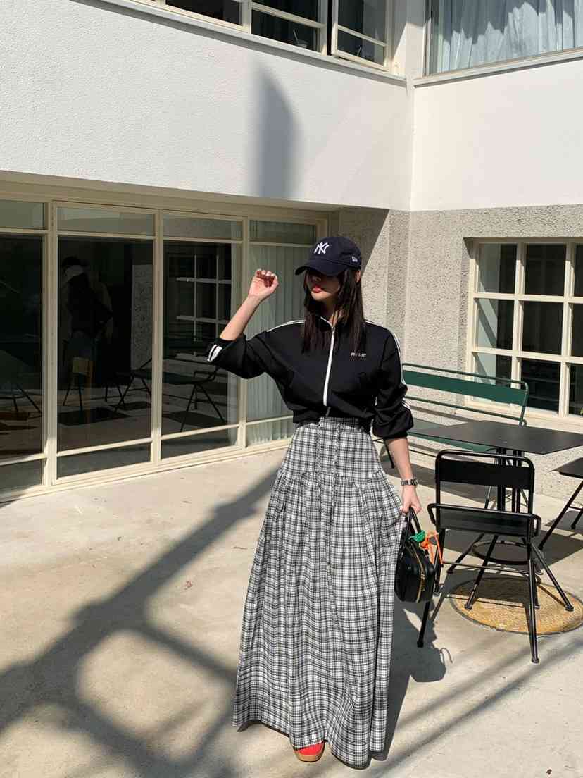 REVE CITE-L東大門實拍女裝新款25春夏真品時尚推薦長裙喇叭REVE CITE長裙